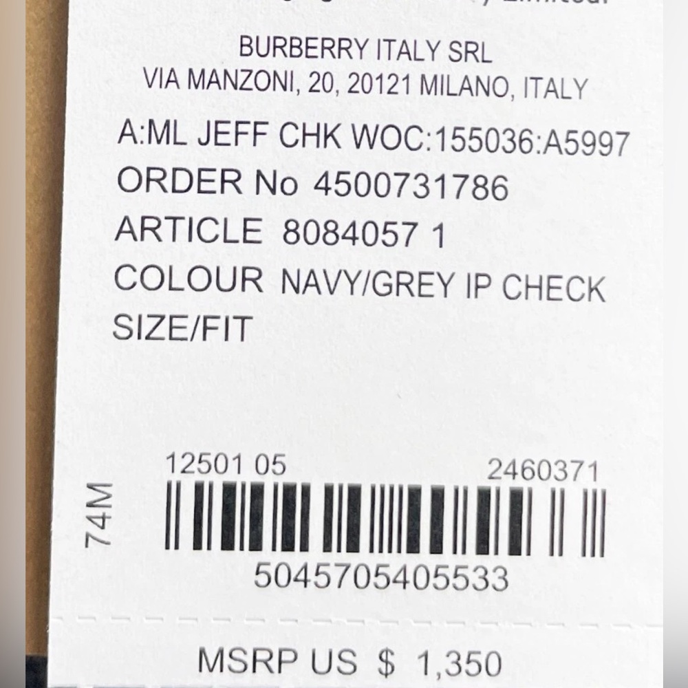 NEW $1350 Burberry NAVY and Red NOVA Check Backpack FULL SIZE GORGEOUS NWT - Picture 8 of 16